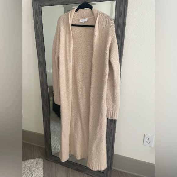 L’academie wool chantel long cream cardigan - Picture 5 of 5